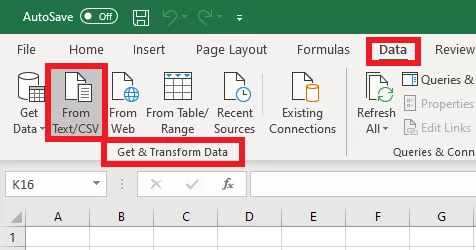 Importing data into Power Query from a Text/CSV file