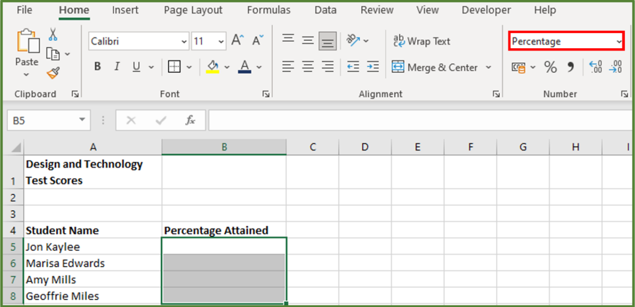 How To Calculate A Percentage Difference in Excel Acuity Training