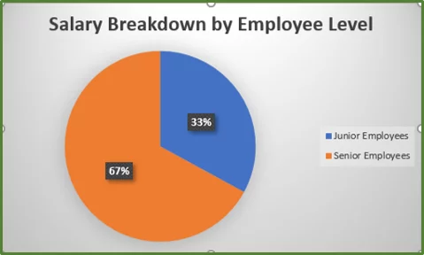 The formatted Pie Chart.