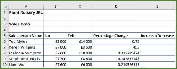 Screenshot showing the formula dragged down the column.