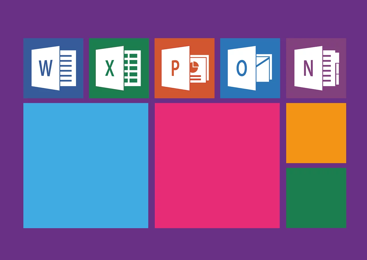 Image showing all the programs of microsoft office
