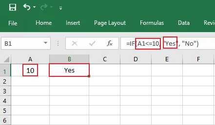 Applying the IF function to two expressions.