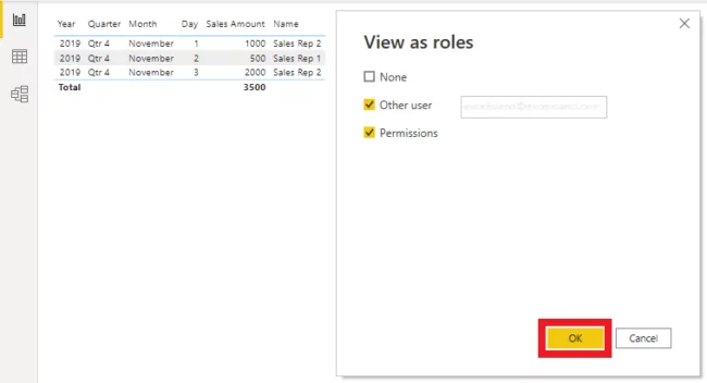 Validating and Verifying A Role - View as roles report