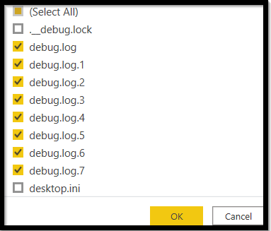 screenshot showing remove the files that shouldn’t be in your data by filtering out a column
