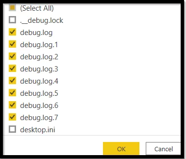 screenshot showing remove the files that shouldn’t be in your data by filtering out a column