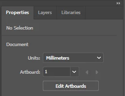 Default Panels on the side of Illustrator