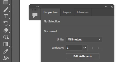 Panels popped out to sit on the canvas