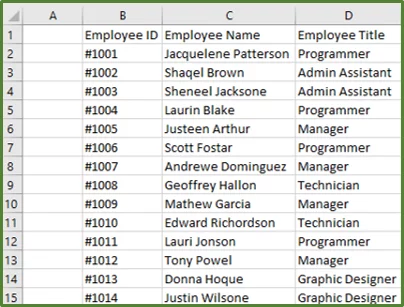 Screenshot showing the result of running the code