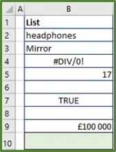 Screenshot showing the sample data set.