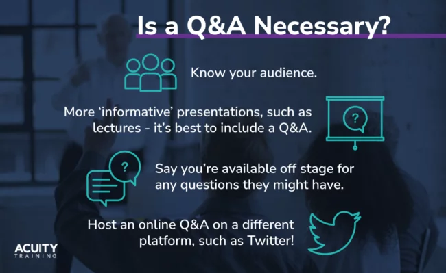 Host an online Q&A for your presentation.