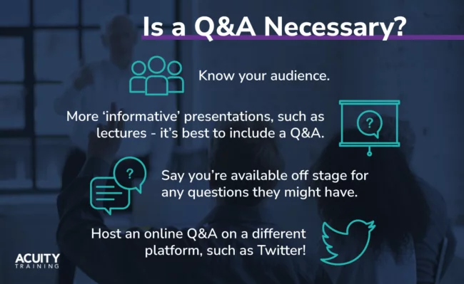 Host an online Q&A for your workshop.