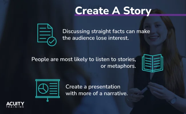 Create a presentation with more of your narrative.