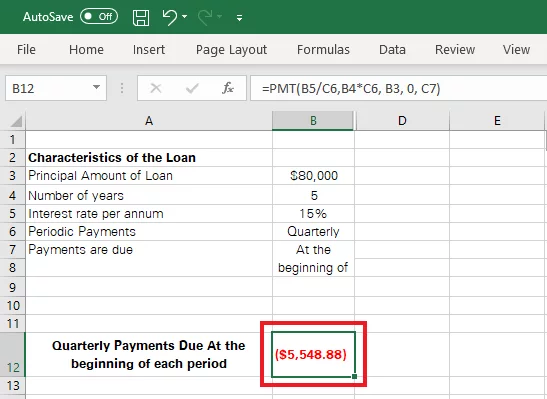 The return value format