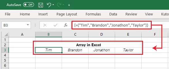 Excel creates a row