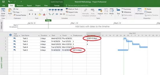 Shows the value in the successor column changing automatically