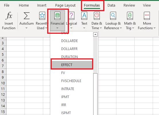 The EFFECT Function in Excel [Explained with 2 examples & 3 videos]