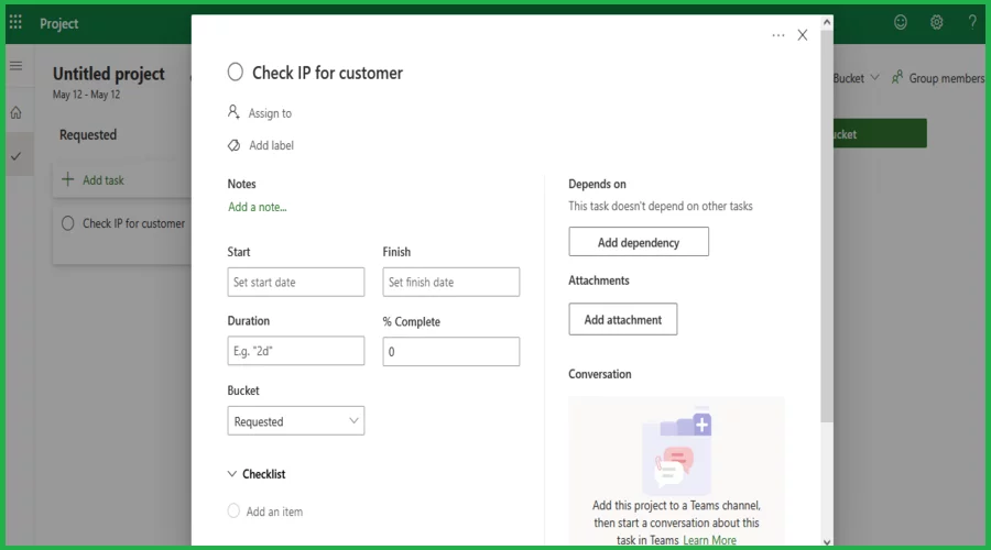 Task boards reports button for timely and accurate reports