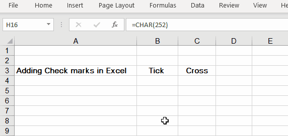 Top 10+ Make a check mark in excel 5 Inserting A Check Mark (Tick ✓) Symbol in Excel