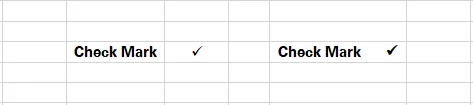 Adding checkmarks in both empty and occupied cells