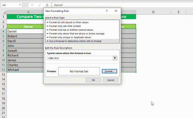 Compare Two Columns In Excel (Ultimate Guide!) - Acuity Training