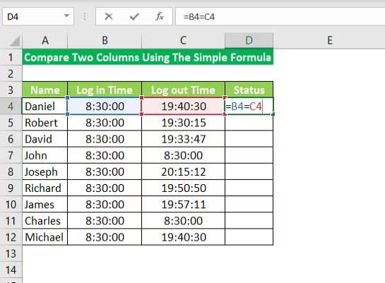 Compare Two Columns In Excel (Ultimate Guide!) - Acuity Training