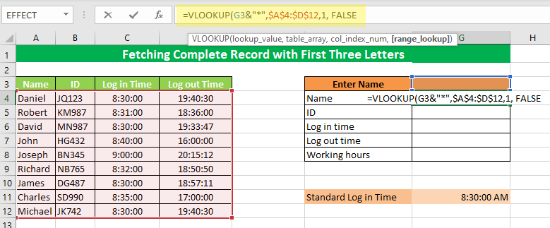 Selecting the FALSE value for an exact match 
