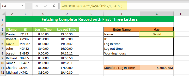 Selecting the FALSE value for an exact match 