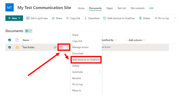 how to add sharepoint link into file explorer