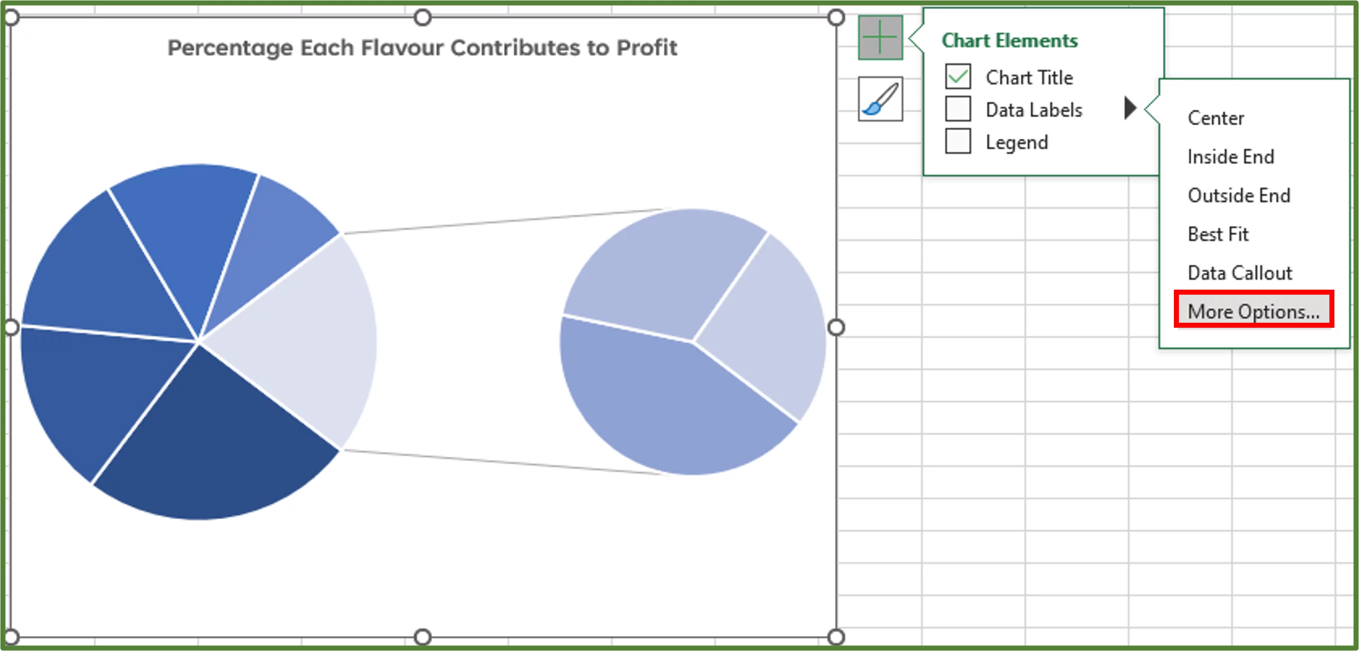 Screenshot showing More options... highlighted.