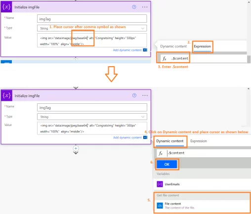 place the cursor after base64, and then click on Expressions.