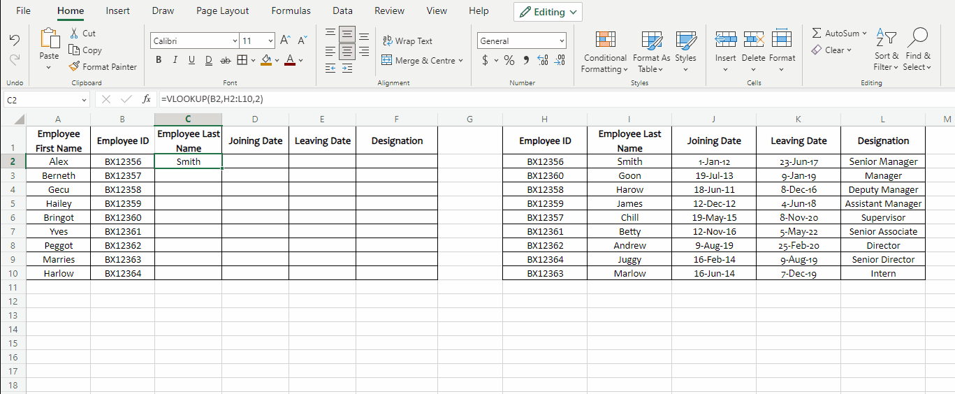 Setting up multiple VLOOKUPs