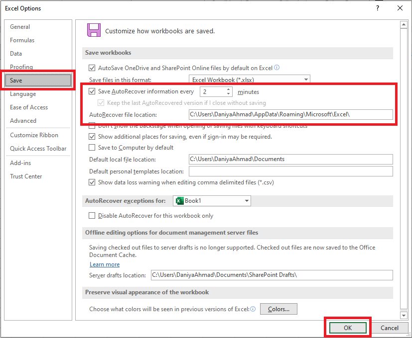 Enabling Auto Recovery