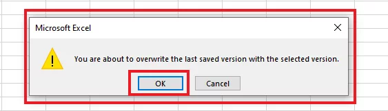Option to overwrite the last saved version
