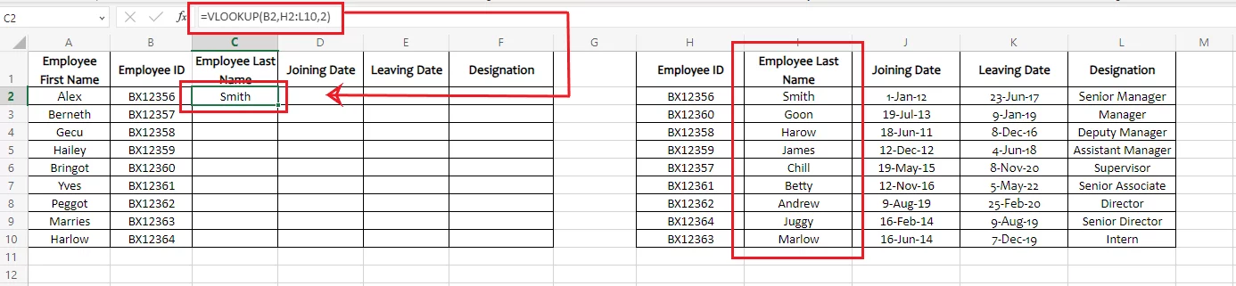 VLOOKUP function returns a single value only