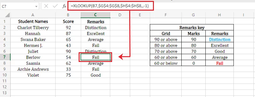 XLOOKUP with absolute references
