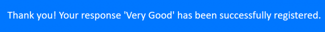 The below message is displayed.