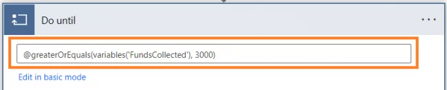 condition in the form of an expression by clicking on Edit in advanced mode link