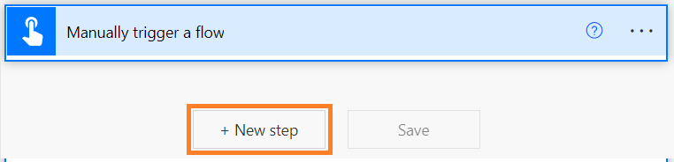 click on new step