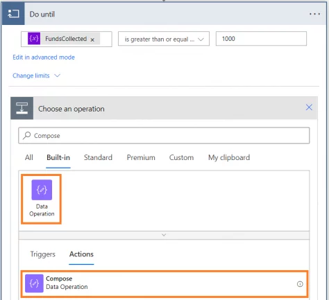 Data Operation under Built-In tab.