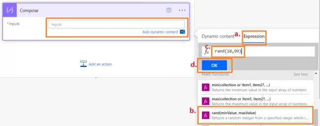 The Rand function returns a random integer between the specified minValue
