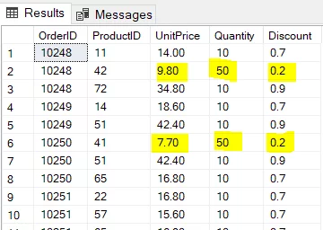 more complex example of sql update statements. image 2