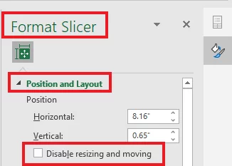 Locking the slicer in place