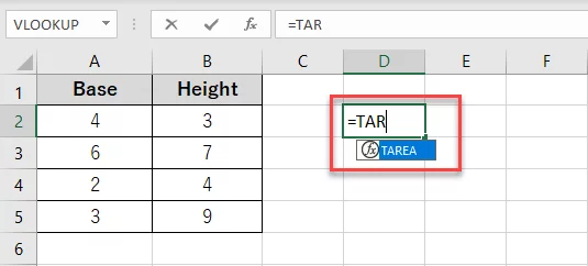 Writing the TAREA function