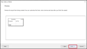 Preview of the table style.