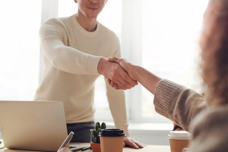 Interview stock image