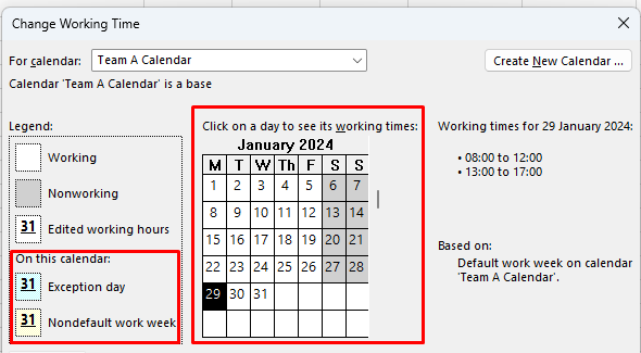 How to change working days in Microsoft Project