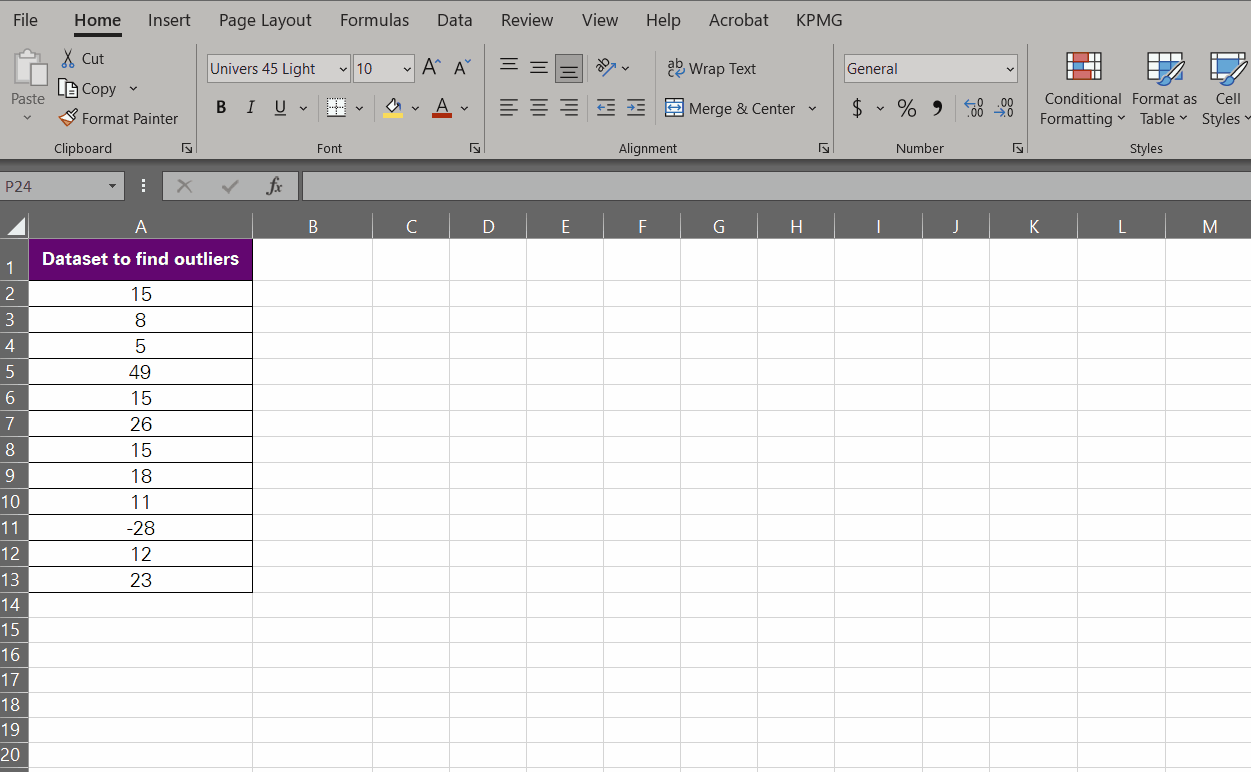 Finding Outliers In Excel: A Detailed Guide - Acuity Training