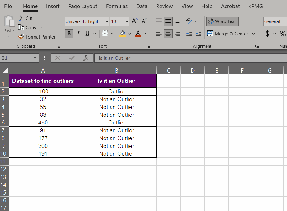 applying filters to remove outliers