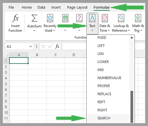 Using The SEARCH Function In Excel - Acuity Training