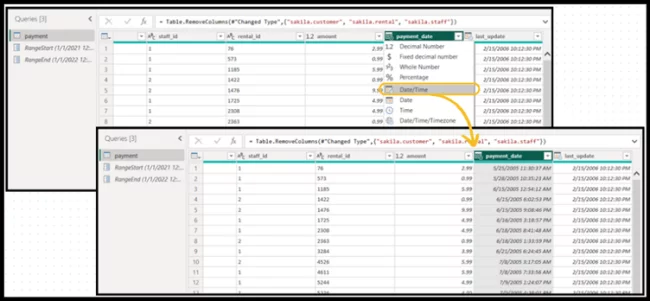 Two Queries tables.